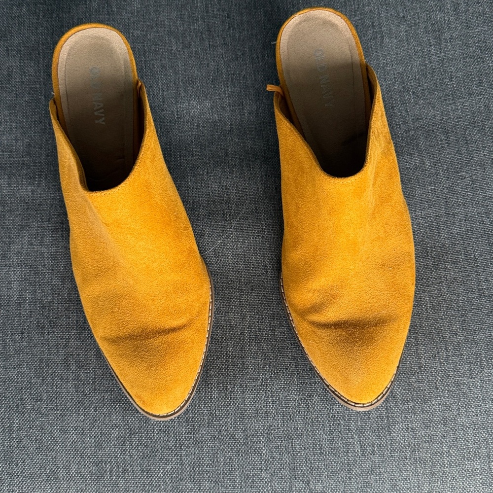 Old Navy Mules - gold - 8.5